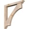 Ekena Millwork Westlake Traditional Smooth Bracket w/ Offset Brace, Douglas Fir, 5 1/2"W x 42"D x 42"H BKT0604X42X42WTL01SDF - alternate 1